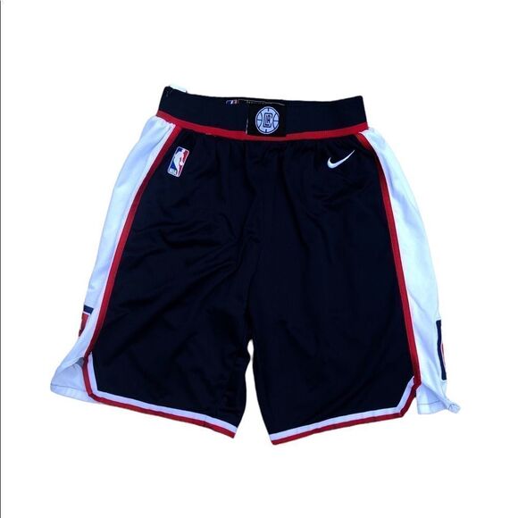 NBA X Nike Los Angeles Clippers Basketball Shorts Medium White/Navy - Picture 2 of 9
